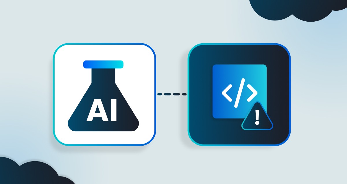 Feature image of AI-assisted lab logo on SecureFlag background