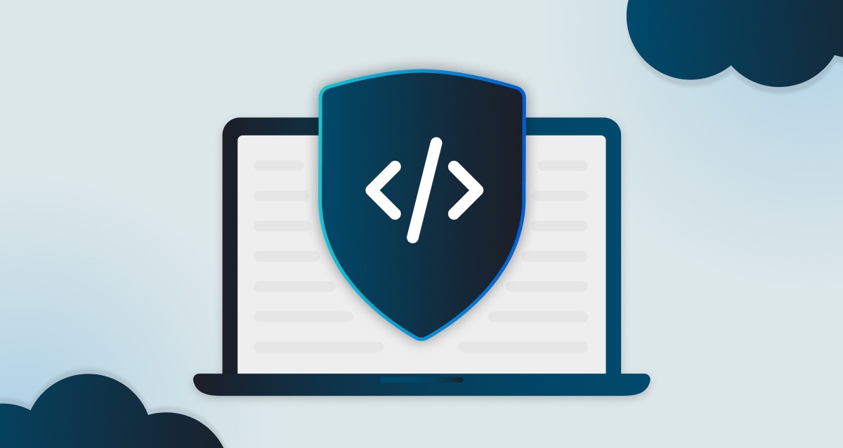Feature image of shield and code on SecureFlag background