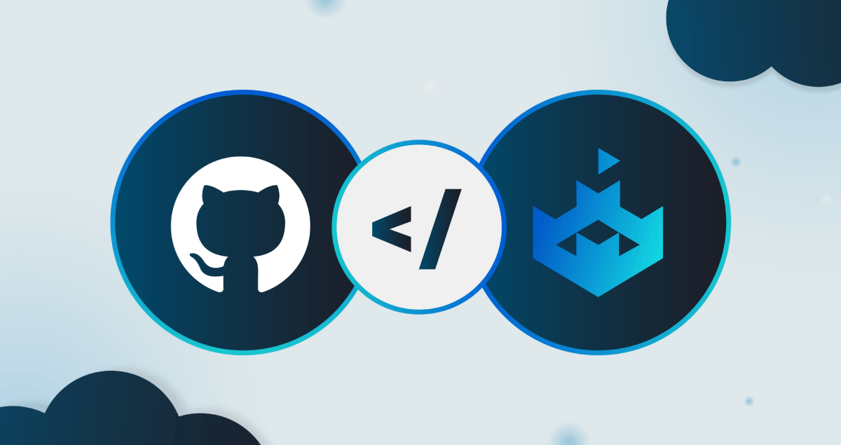 Feature image of GitHub logo on SecureFlag background