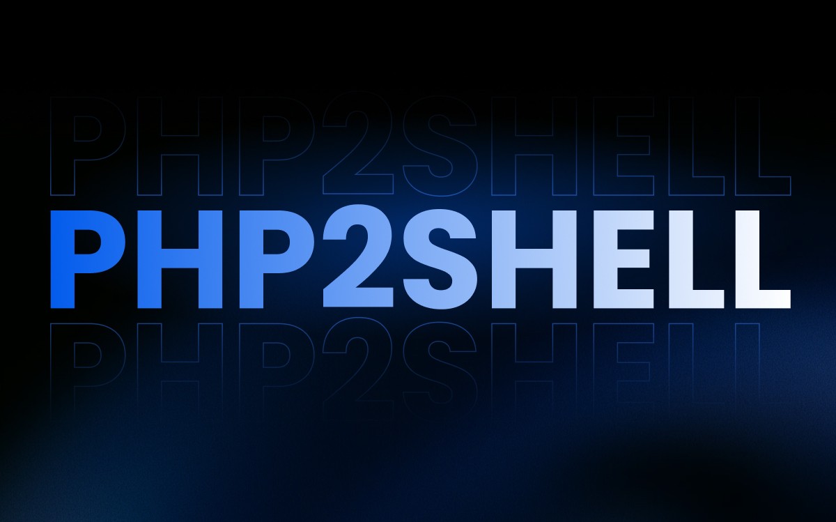 Feature image of the word PHP2Shell on SecureFlag background