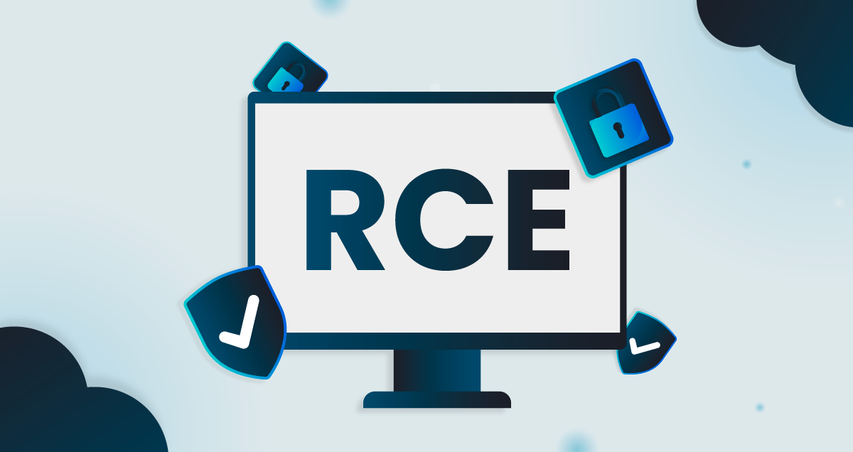 Feature image of the letters RCE on SecureFlag background