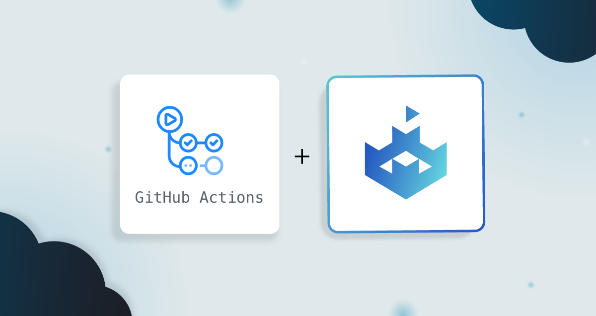 Feature image of GitHub Action logo on SecureFlag background